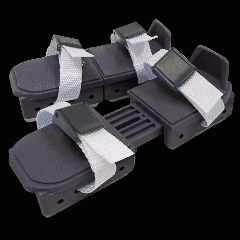 Adjustable double-runner Bob Skates for beginners with steel blades.