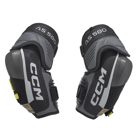 CCM Tack AS-580 Elbow Pads with anatomical shield design and adjustable forearm strap.