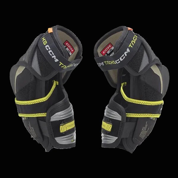 CCM AS-V Elbow Pads with anatomical shield design and elite-level protection.