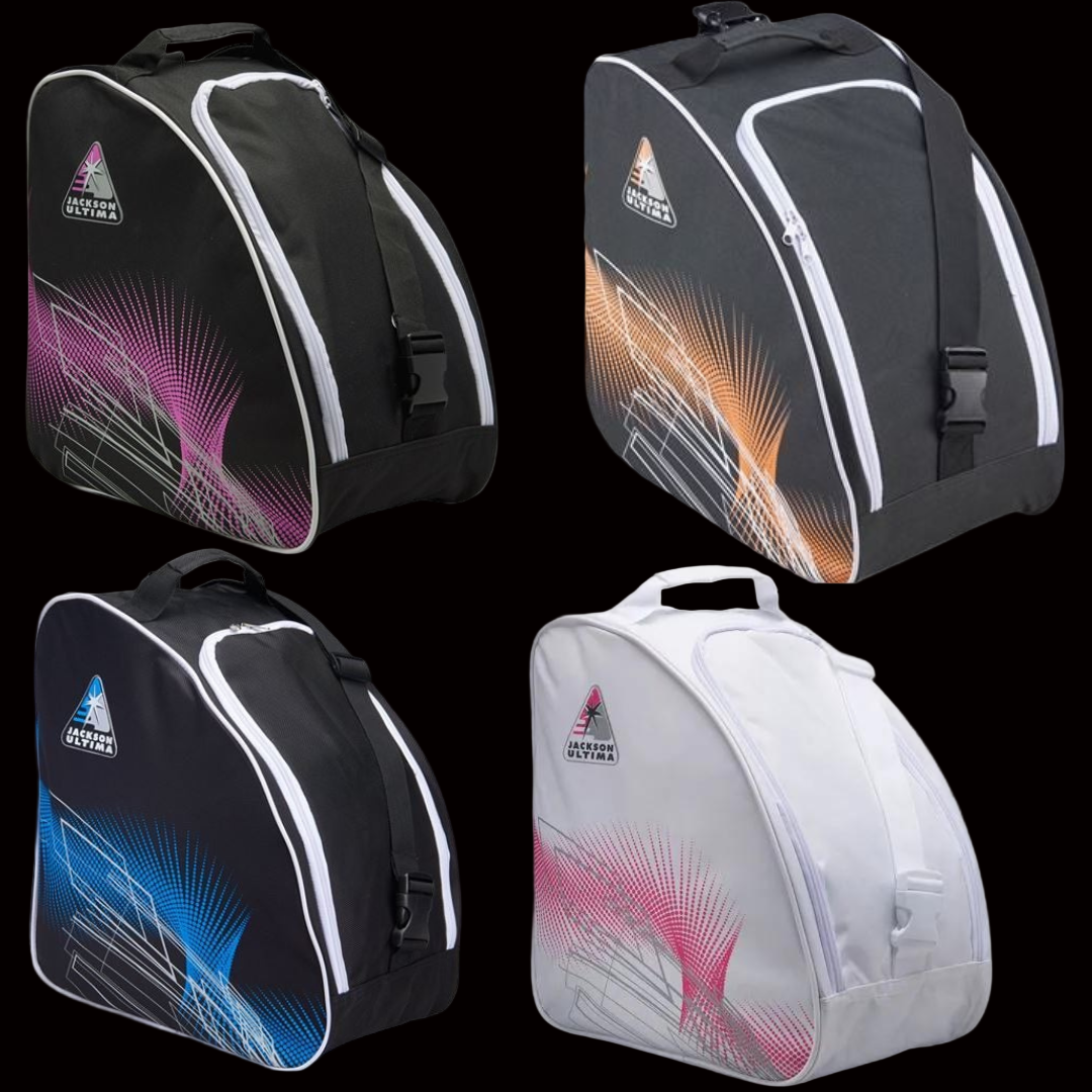 Jackson JL350 Skate Bag in various colors, durable and spacious for ice skating gear.