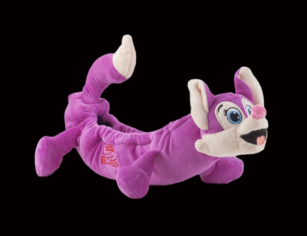Purple Edea Maxi Blade Buddy plush blade cover with smiling animal design.