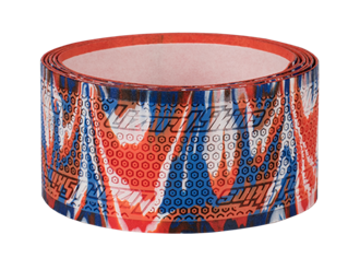 Lizard Skins Grip Tape for hockey sticks, colorful design, 0.5mm thick, slip-resistant, 39in roll with adhesive back.