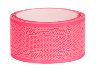Lizard Skins Grip Tape for hockey sticks, 0.5 mm thick, slip resistant, features Dura Soft Polymer, pink color, full adhesive back.