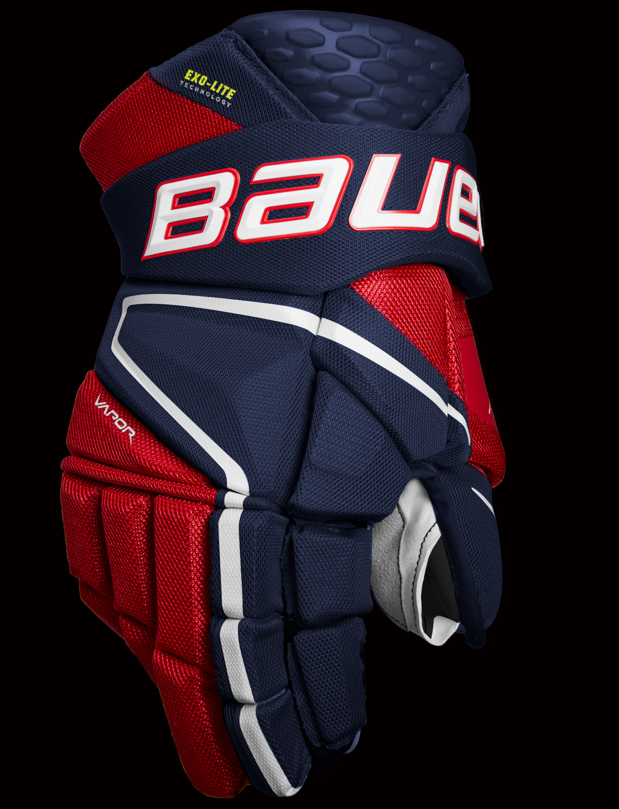 Bauer Vapor Hyperlite Hockey Gloves featuring lightweight design and advanced protection.