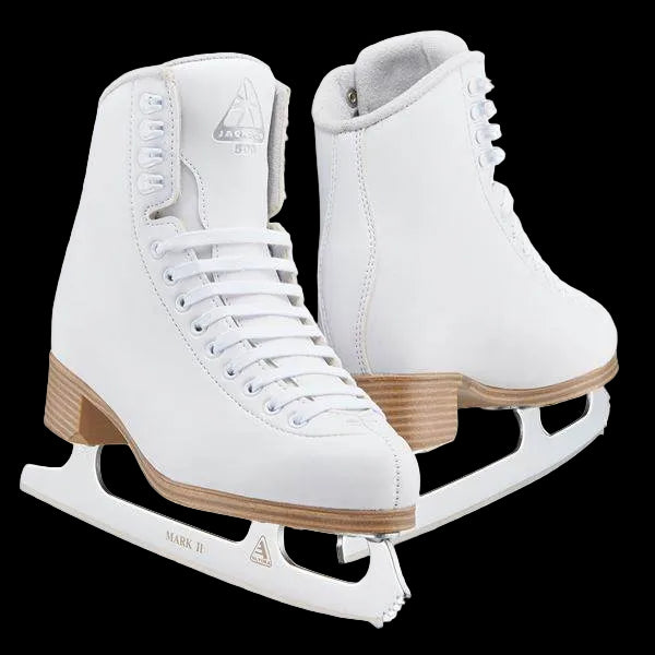 Jackson Classique JC500 Skates with vinyl coated upper and Ultima Mark II blade.