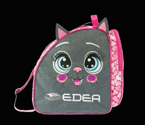 Cute Edea Kitten Skate Bag with cat design and pink accents.