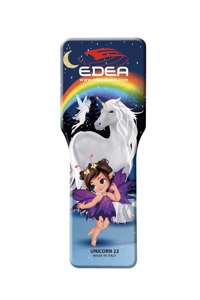 Edea Spinner with unicorn design, portable nylon tool for ice skating practice and warm-up.