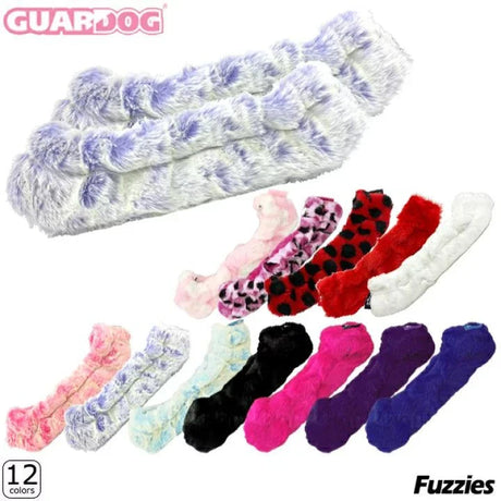 Guardog Soft Paws Fuzzies Blade Soakers in various colors for figure and hockey skates, reduce moisture damage.