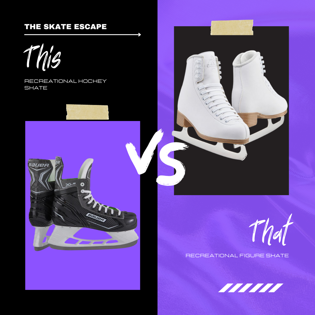 Hockey Skates V's Figure Skates TheSkateEscape