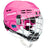 Bauer Prodigy youth hockey helmet combo in pink with facemask and adjustable fit features.