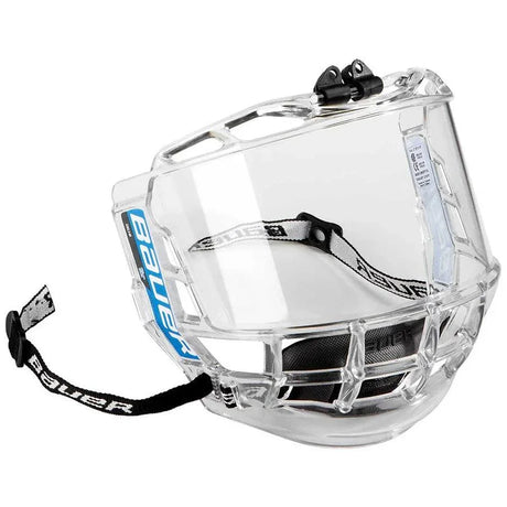 Bauer Concept 3 Full Shield Junior/Senior with anti-fog coating and polycarbonate protection.