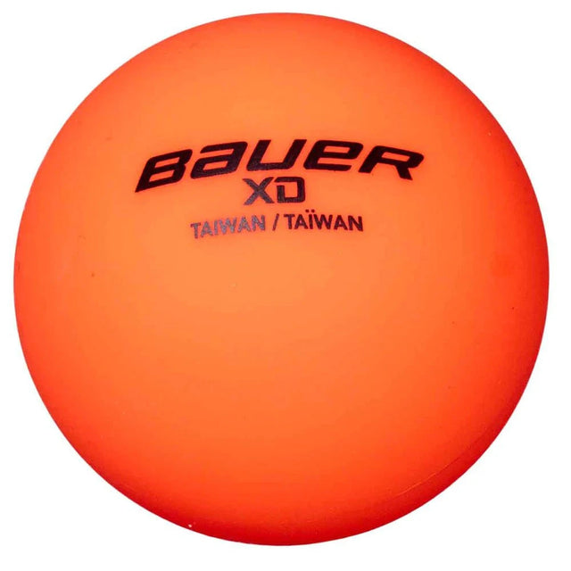 Bauer XD Hockey Ball - Orange, heavier and harder for indoor leagues.