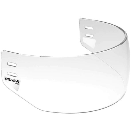 Bauer Pro Straight Visor with True Optics lens for superior vision and military-grade coatings.