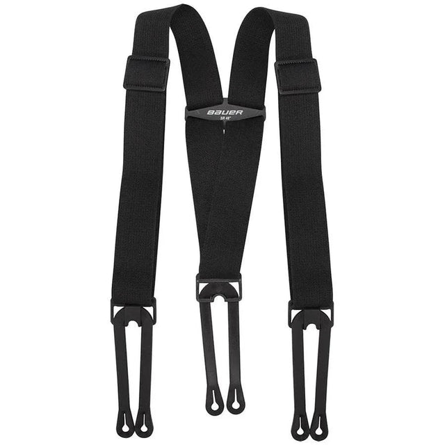 Bauer Hockey Pant Suspenders with heavy-duty elastic bands and rubber loops.