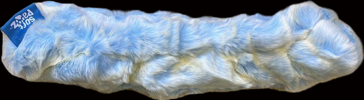 Blue fuzzy Guardog Soft Paws blade soaker for skate protection.