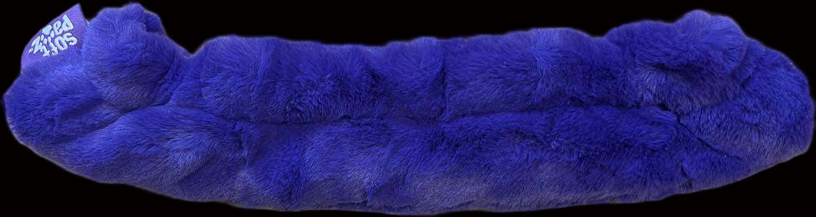 Guardog Soft Paws Fuzzies Blade Soakers in blue, absorbent skate blade protectors.