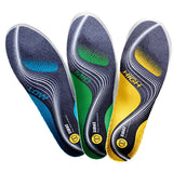 Sidas 3Feet® Activ' High insoles-Slim for high-arched feet with breathable materials, forefoot propulsion pad, and enhanced heel cushioning.