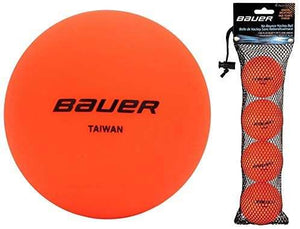 Bauer No Bounce Hockey Balls 4 pack.