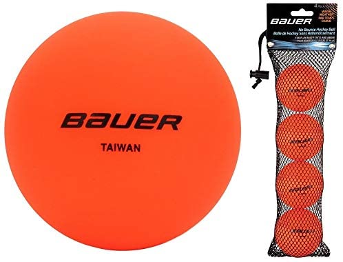 Load image into Gallery viewer, Bauer No Bounce Hockey Balls 4 pack.
