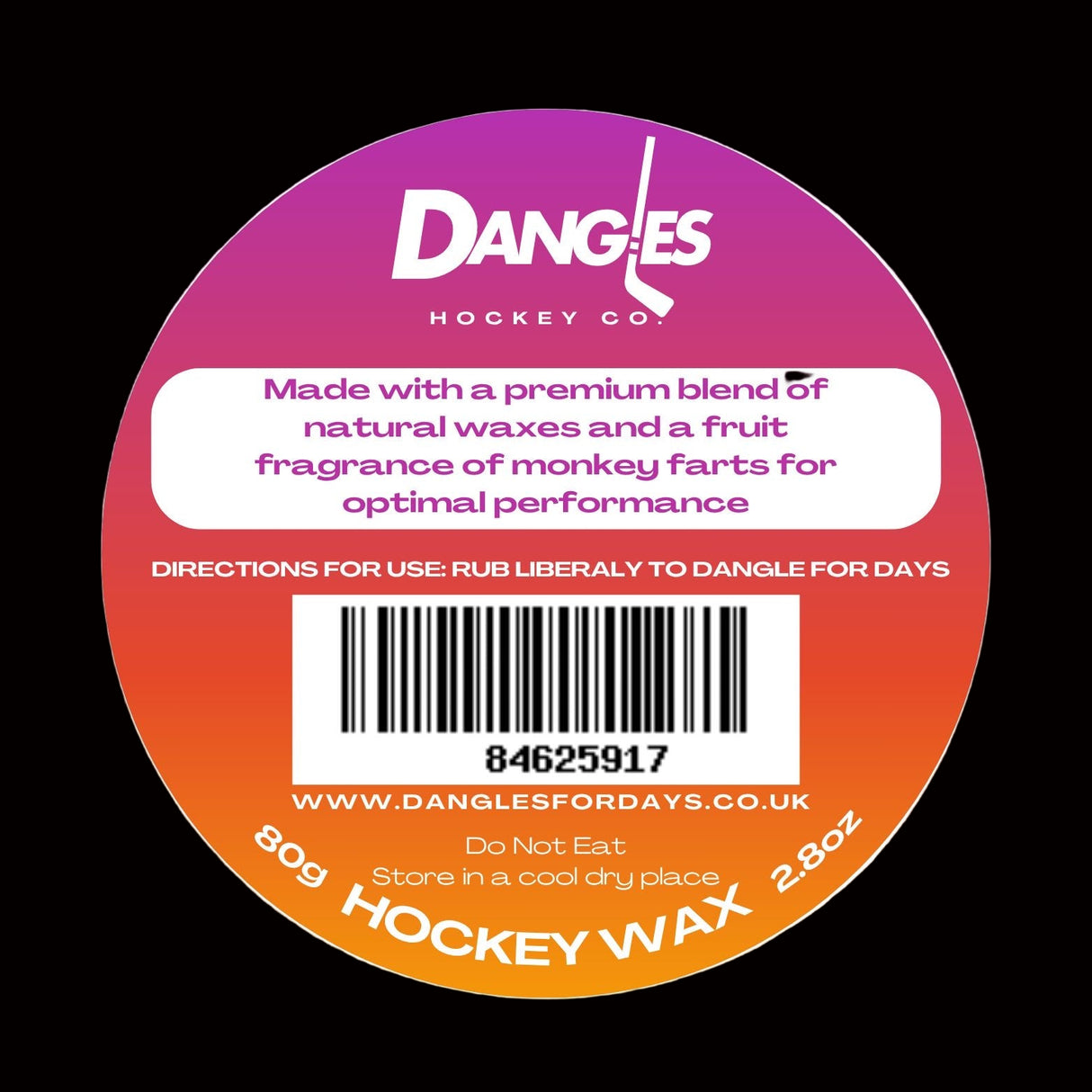 Dangles for Days Fruity Face Off Ultra Tacky Hockey Wax