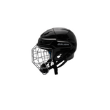 Bauer Re-akt 55 Hockey Helmet with facemask combo, black, dual density foam, Monolock adjustment system