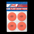 A&R Floor Hockey Puck Orange 4 Pack