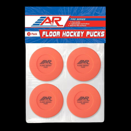 A&R Floor Hockey Puck Orange 4 Pack