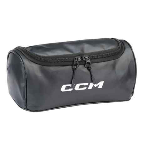 CCM Toiletry Bag with durable water-resistant tarpaulin and internal mesh pocket.