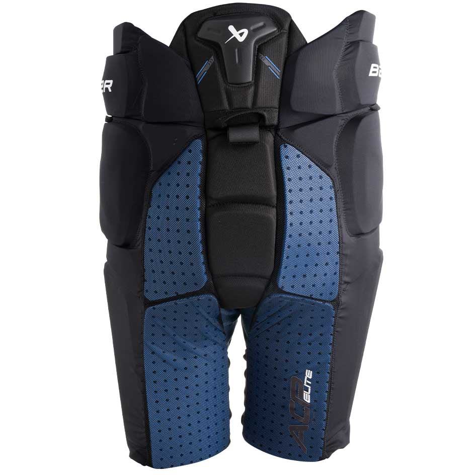 Bauer ACP Elite Hockey Girdle with black and blue design for elite players.