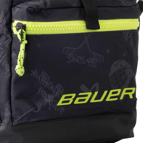 Bauer Bantam Backpack with drawstring and buckle closure, designed for school and travel.