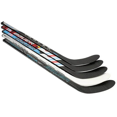 Bauer Mystery Mini Sticks 2024 Collection in various designs for collectors and knee hockey.