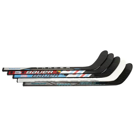 Bauer Mystery Mini Sticks 2024 Collection featuring assorted designs.