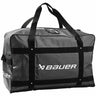 Bauer Pro Carry Bag with durable Pro-Tarp materials and YKK zippers, featuring dry-flow grommets for ventilation and internal mesh pockets.