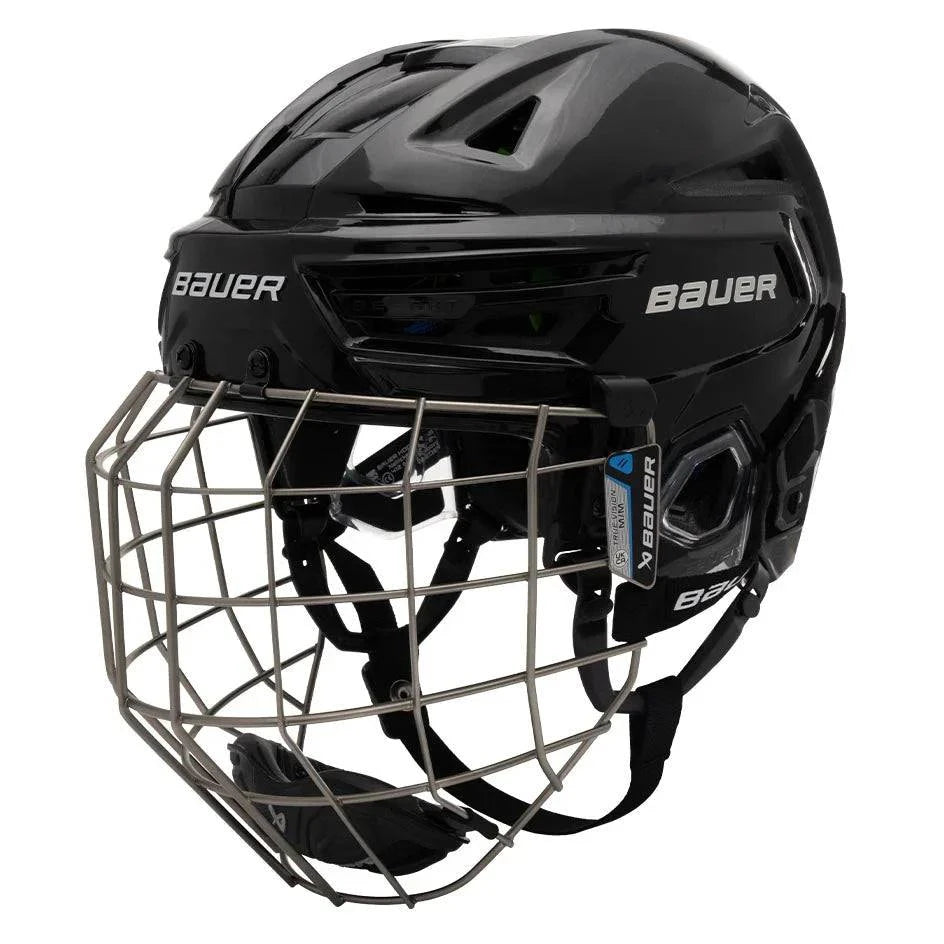 Bauer Re-akt 155 Hockey Helmet Combo with AV Form Pod and Free Form Adjustment for custom fit.