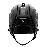 Rear view of Bauer Re-Akt 155 Hockey Helmet showcasing safety and fit technology.