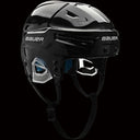 Bauer RE-AKT 65 Helmet, black, offering tool-less adjustments for a personalized fit.