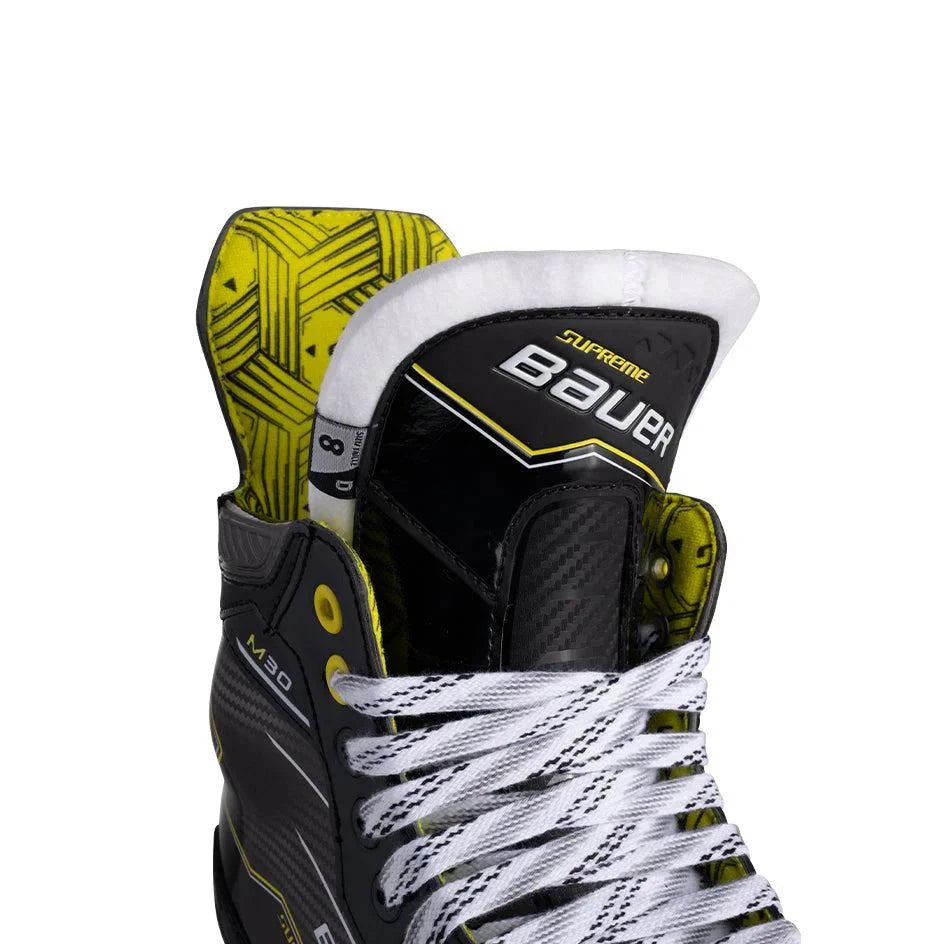 Bauer Supreme M30 Ice Hockey Skates Intermediate with LS EDGE holder and DIGI COMP boot construction.