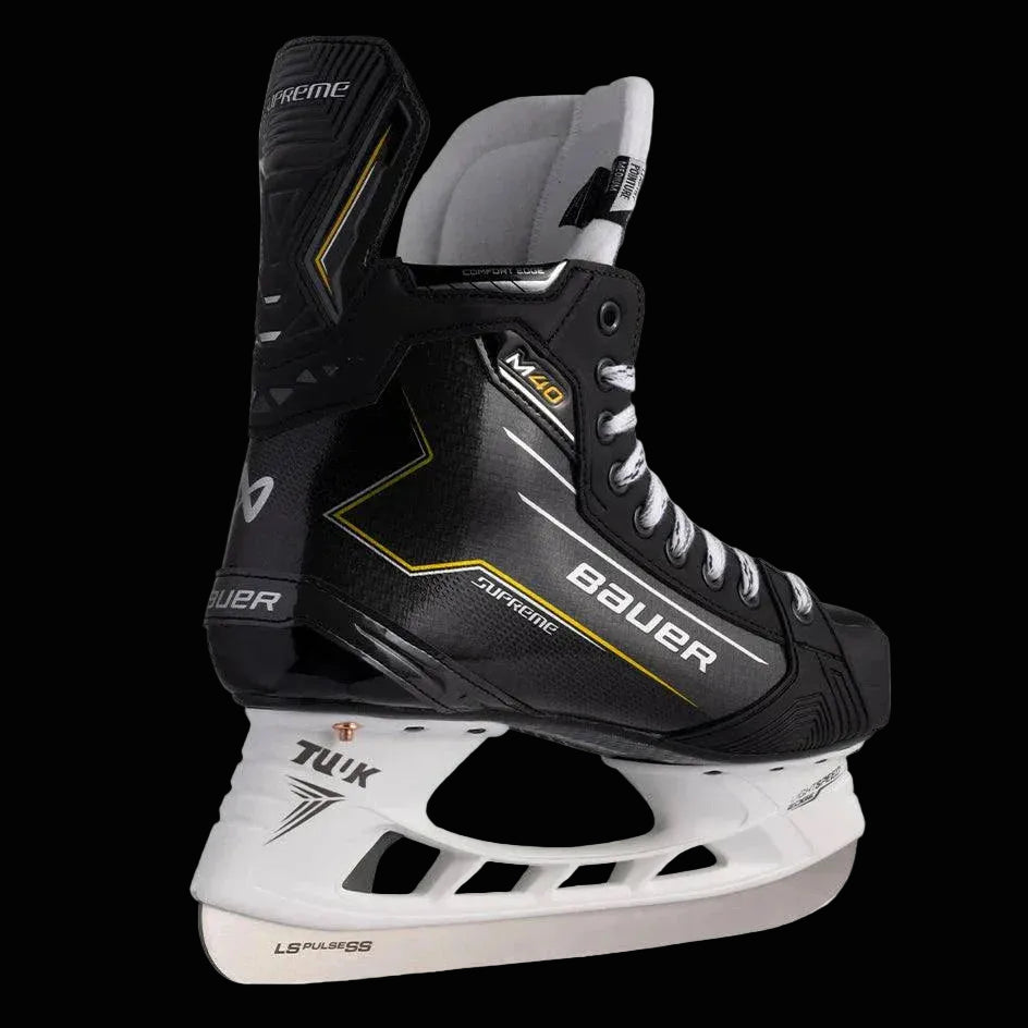Bauer Supreme M40 Ice Hockey Skates with LS EDGE holder and CURV Composite Boot.