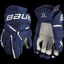 Bauer Supreme MACH Gloves with enhanced protection and mobility for ice hockey.