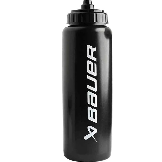 Bauer Valve Top Water Bottle with sports valve and 0.95L capacity.