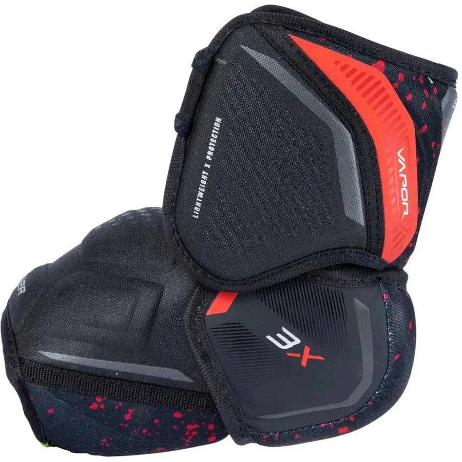 Bauer 3X Elbow Pads with 3-piece cap and THERMOCORE Zero liner.