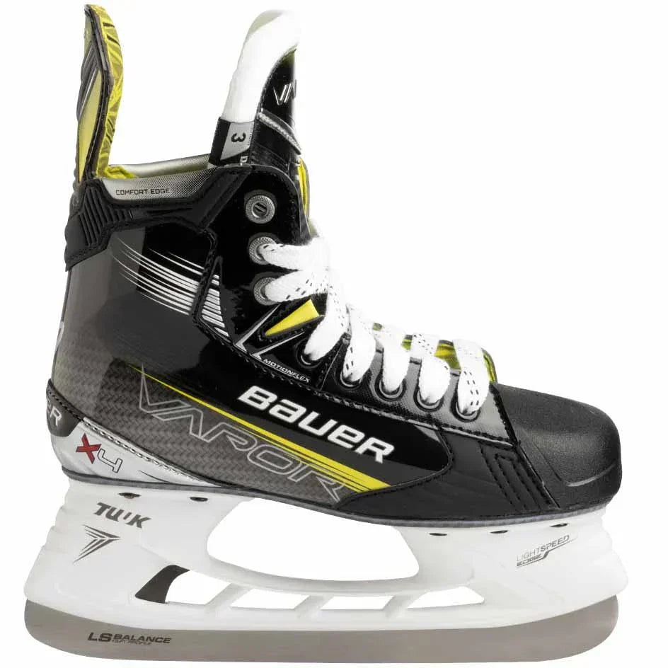 Bauer Vapor X4 Skates JUNIOR with Digi COMP Quarter and LS EDGE Holder.