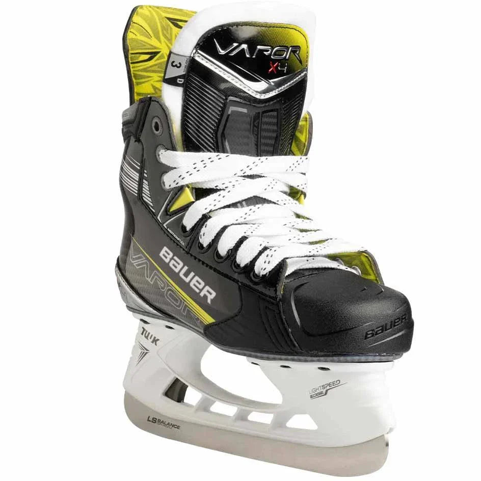 Bauer Vapor X4 Skates JUNIOR with Digi COMP Quarter and LS EDGE Holder.