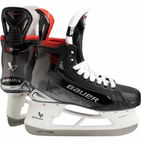 Bauer Vapor X5 Pro Junior Ice Hockey Skates with CURV composite and POWERFLY holder.