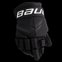 Black Bauer X S24 hockey gloves with pro-inspired design and impact protection.