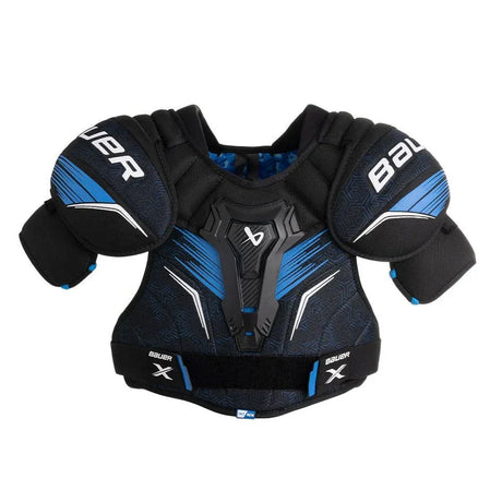 Bauer X S24 Shoulder Pads for recreational players with molded sternum protection.