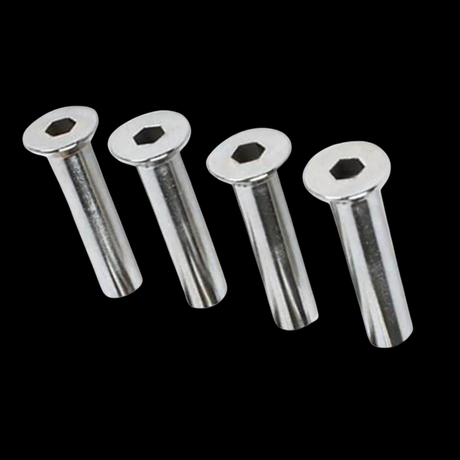 Bauer/Mission Flush Mount Round Axle (Pack Of 8)