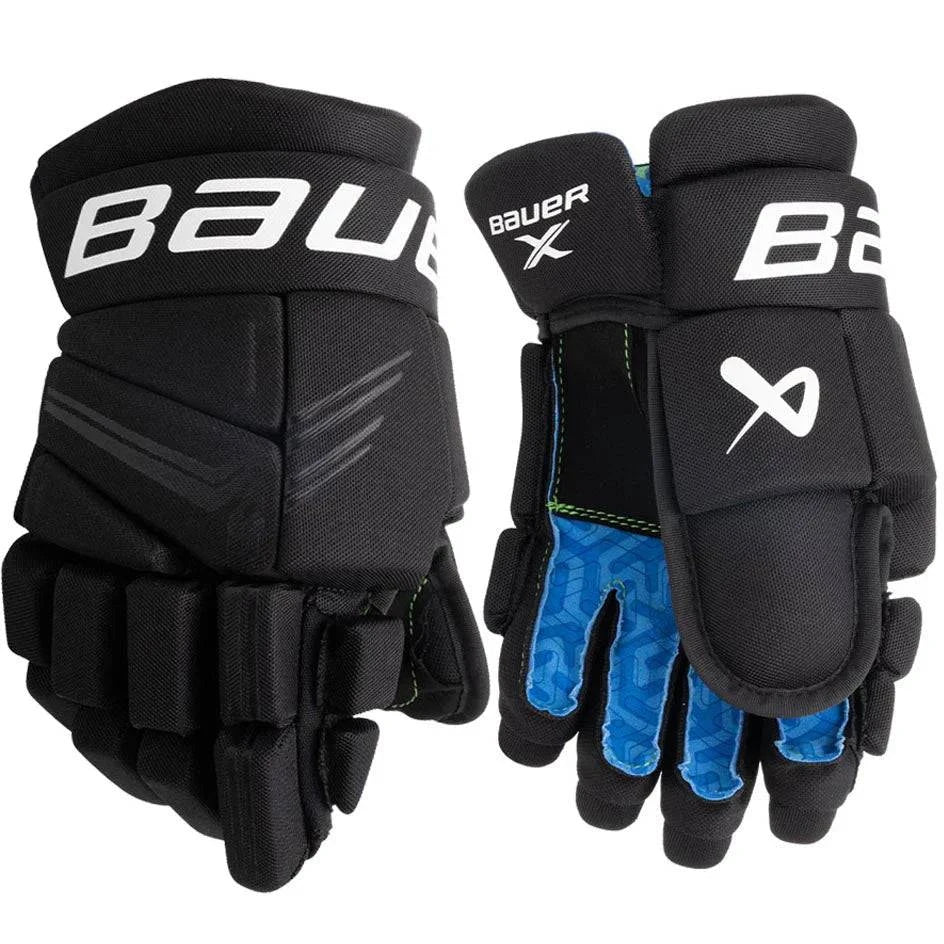 Bauer X S24 Hockey Gloves, black, pro-inspired design, impact protection