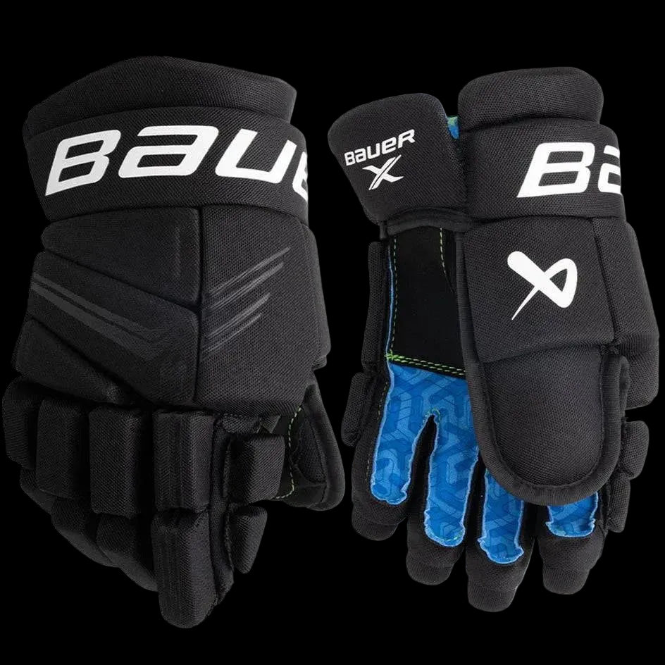 Bauer X S24 Hockey Gloves, black, pro-inspired design, impact protection