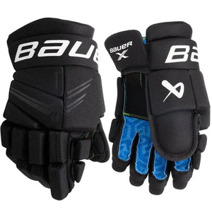 Bauer X S24 Hockey Gloves, black, pro-inspired design, impact protection